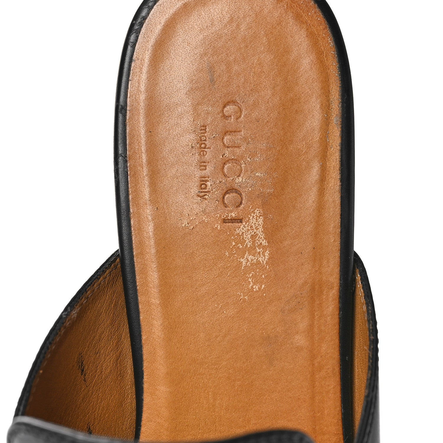 Gucci Calfskin Womens Princetown Slippers 40 Black 8 of 11