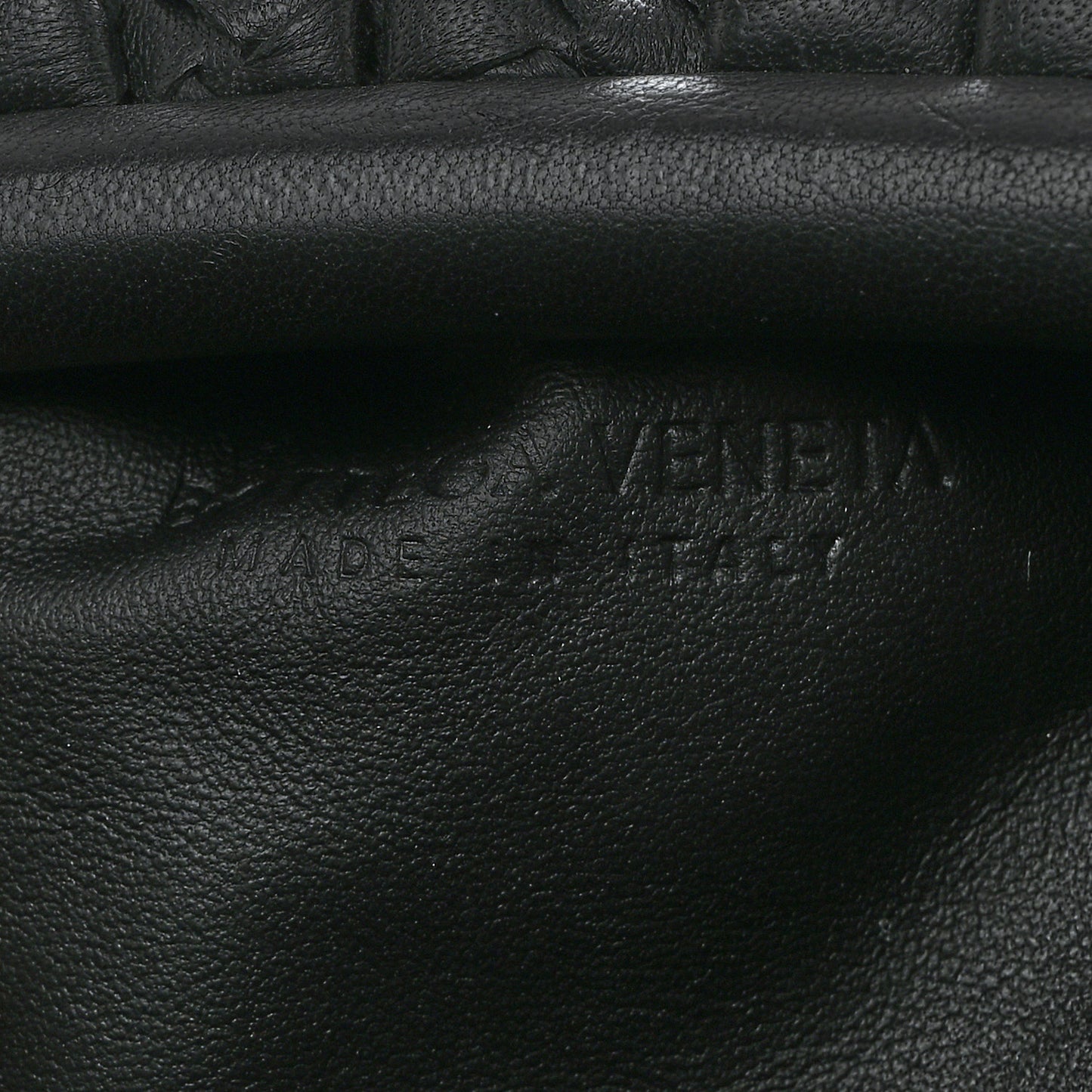 Nappa Intrecciato Teen Pouch Black
