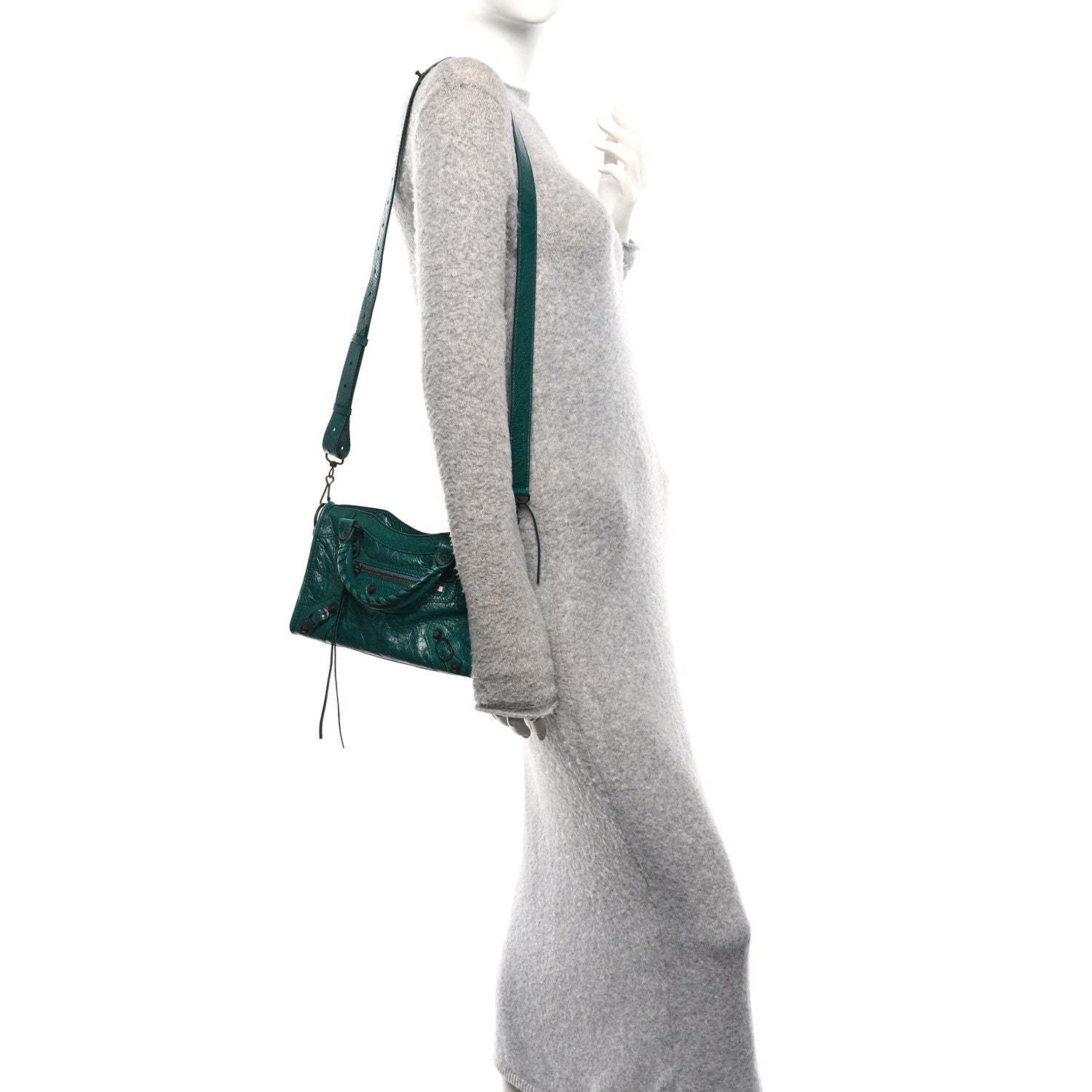 Balenciaga Agneau Classic Hardware Mini City Emerald 2 of 10