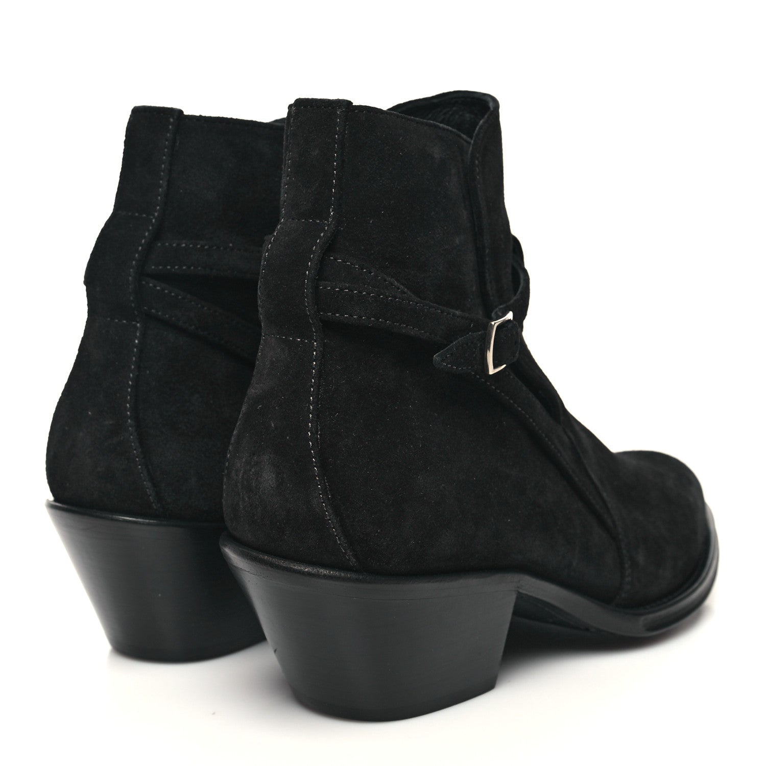 Saint Laurent Suede Eastwood 45 Ankle Boots 40 Black 4 of 8