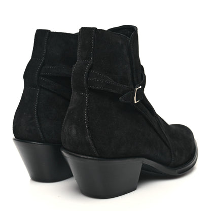 Saint Laurent Suede Eastwood 45 Ankle Boots 40 Black 4 of 8