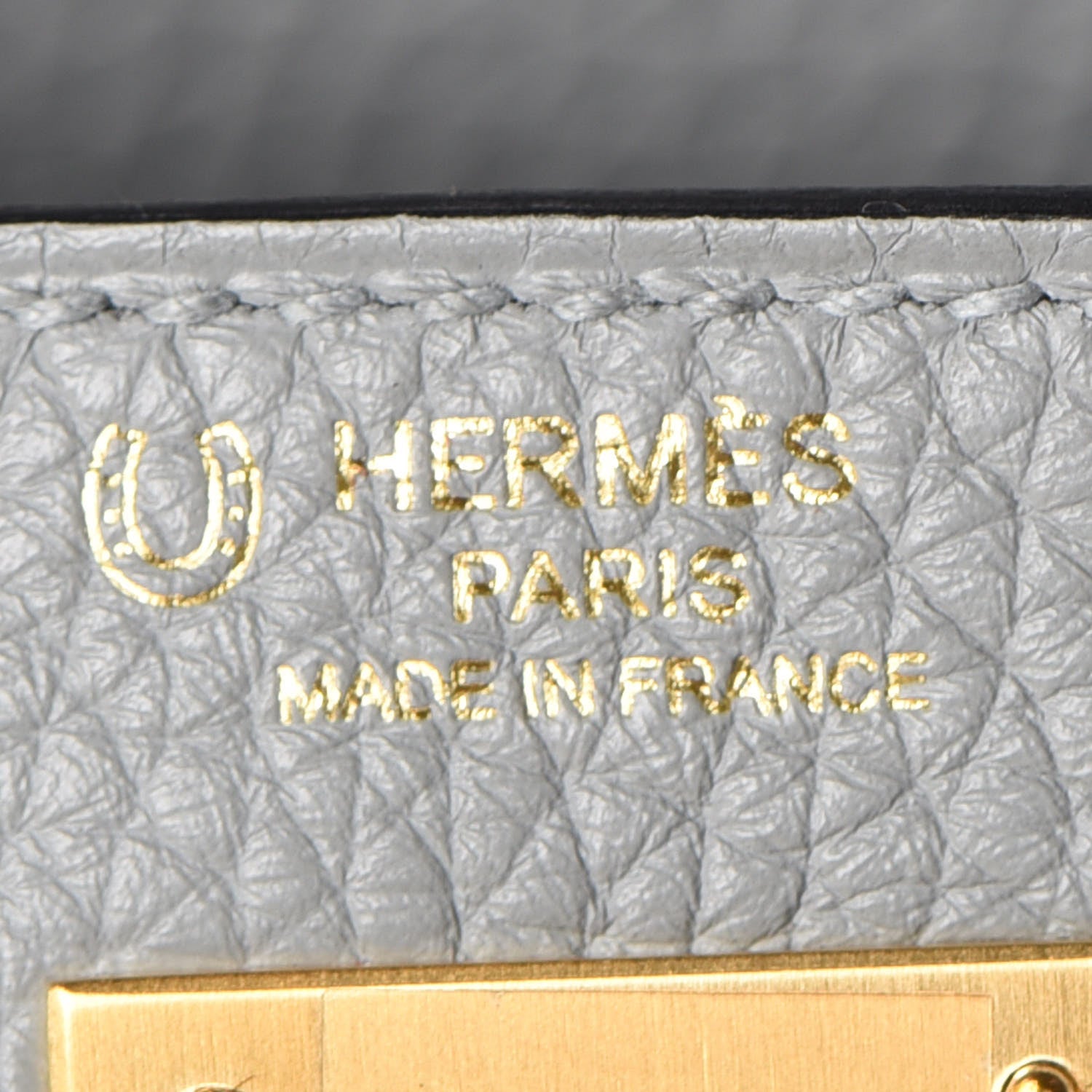 Hermes Taurillon Clemence Horseshoe Kelly Retourne 28 Bleu Glacier Bleu Electrique 25 of 34