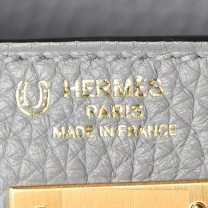 Hermes Taurillon Clemence Horseshoe Kelly Retourne 28 Bleu Glacier Bleu Electrique 25 of 34