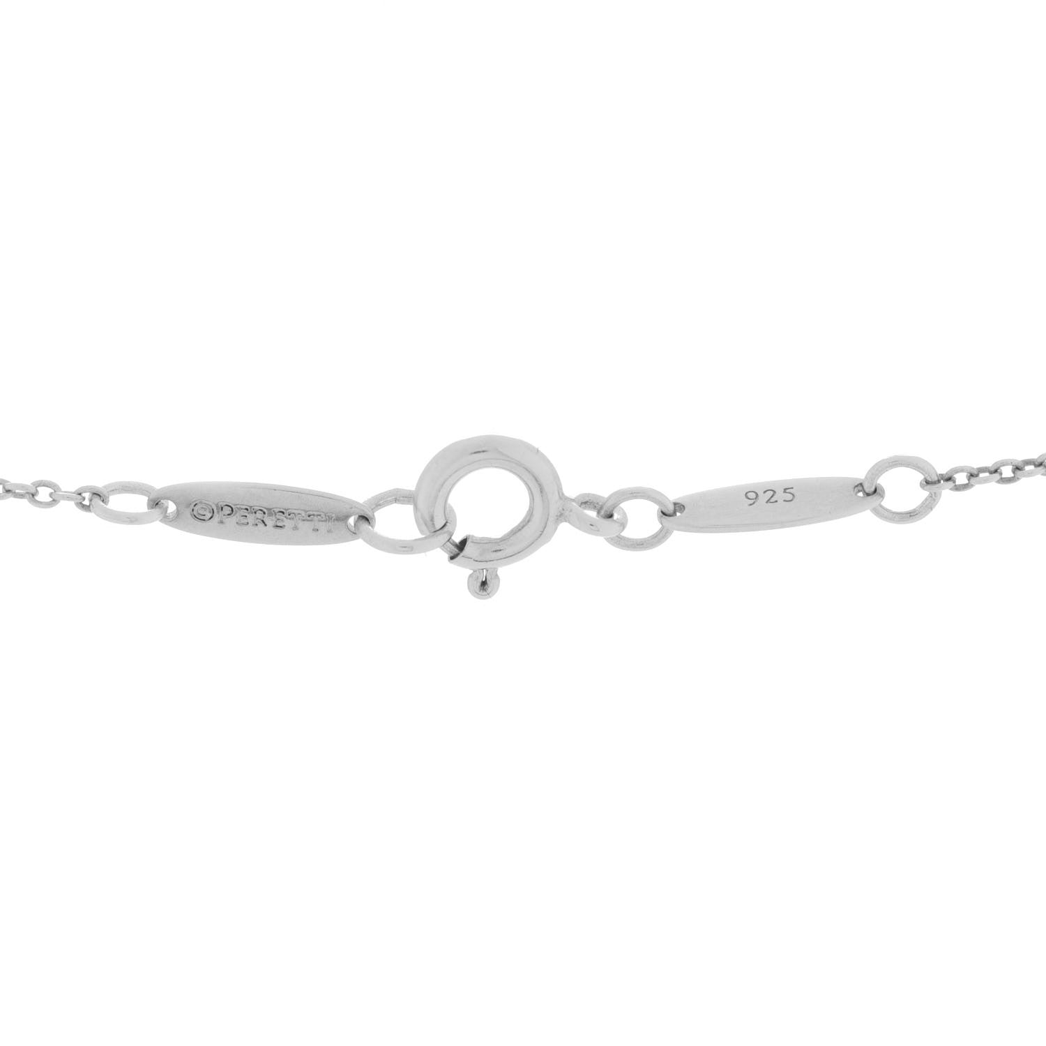 Tiffany Sterling Silver 16mm Elsa Peretti Open Heart Pendant Necklace 6 of 7