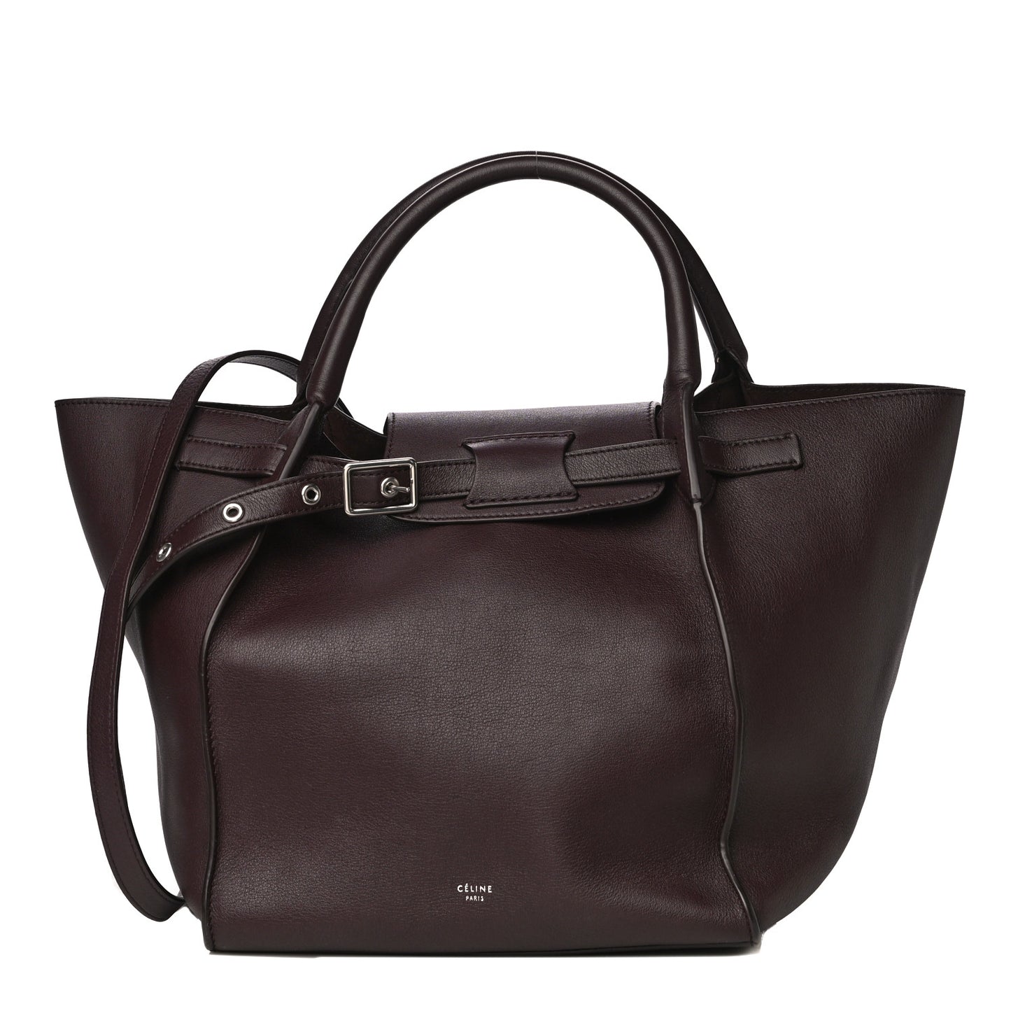 Smooth Calfskin Small Big Bag Burgundy