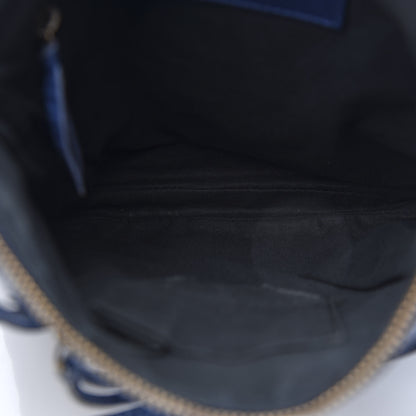 Balenciaga Agneau Classic Hardware Flat Crossbody Bleu Mineral 7 of 16