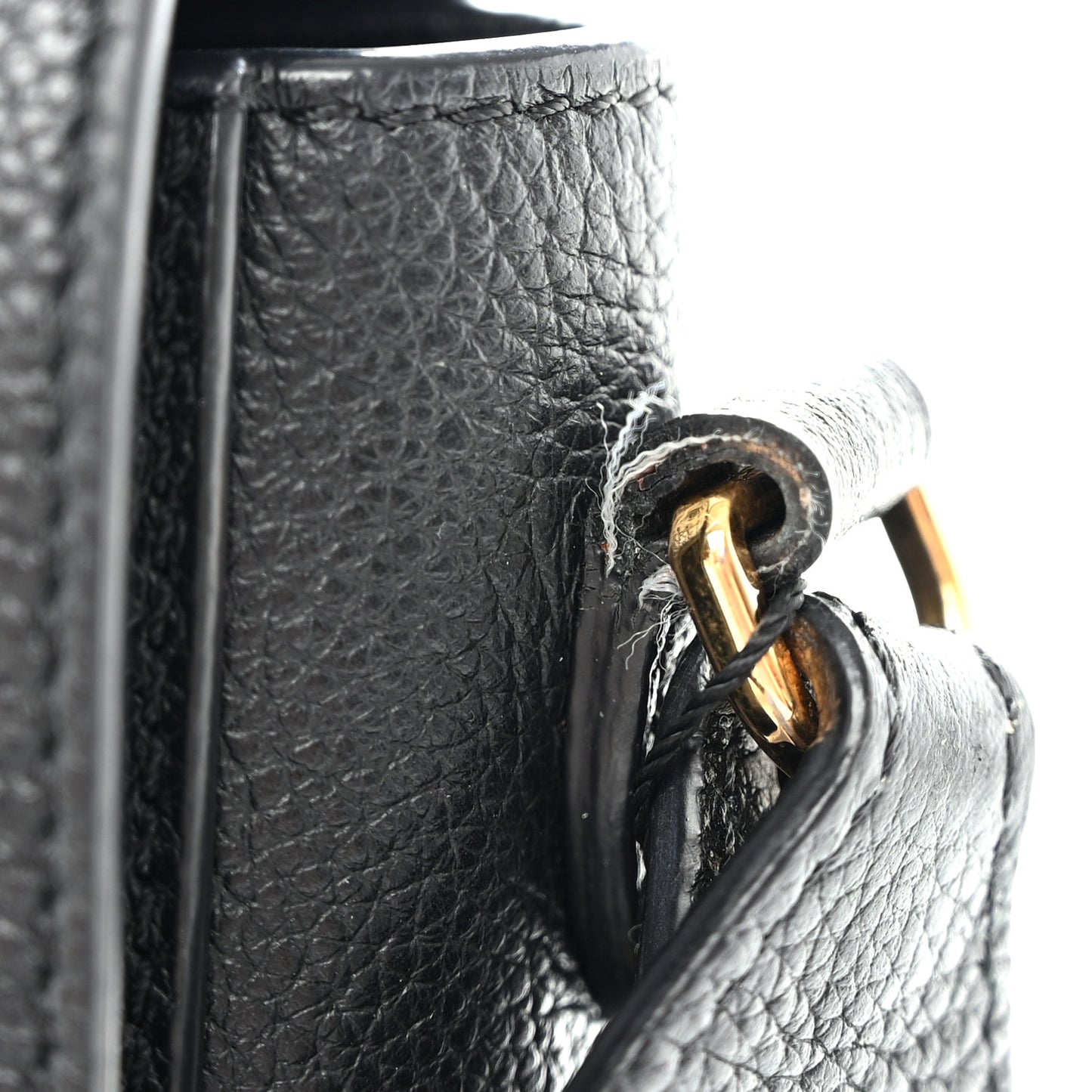 Grainy Calfskin Vintage Check Note Crossbody Bag Black