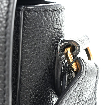 Burberry Grainy Calfskin Vintage Check Note Crossbody Bag Black 11 of 15
