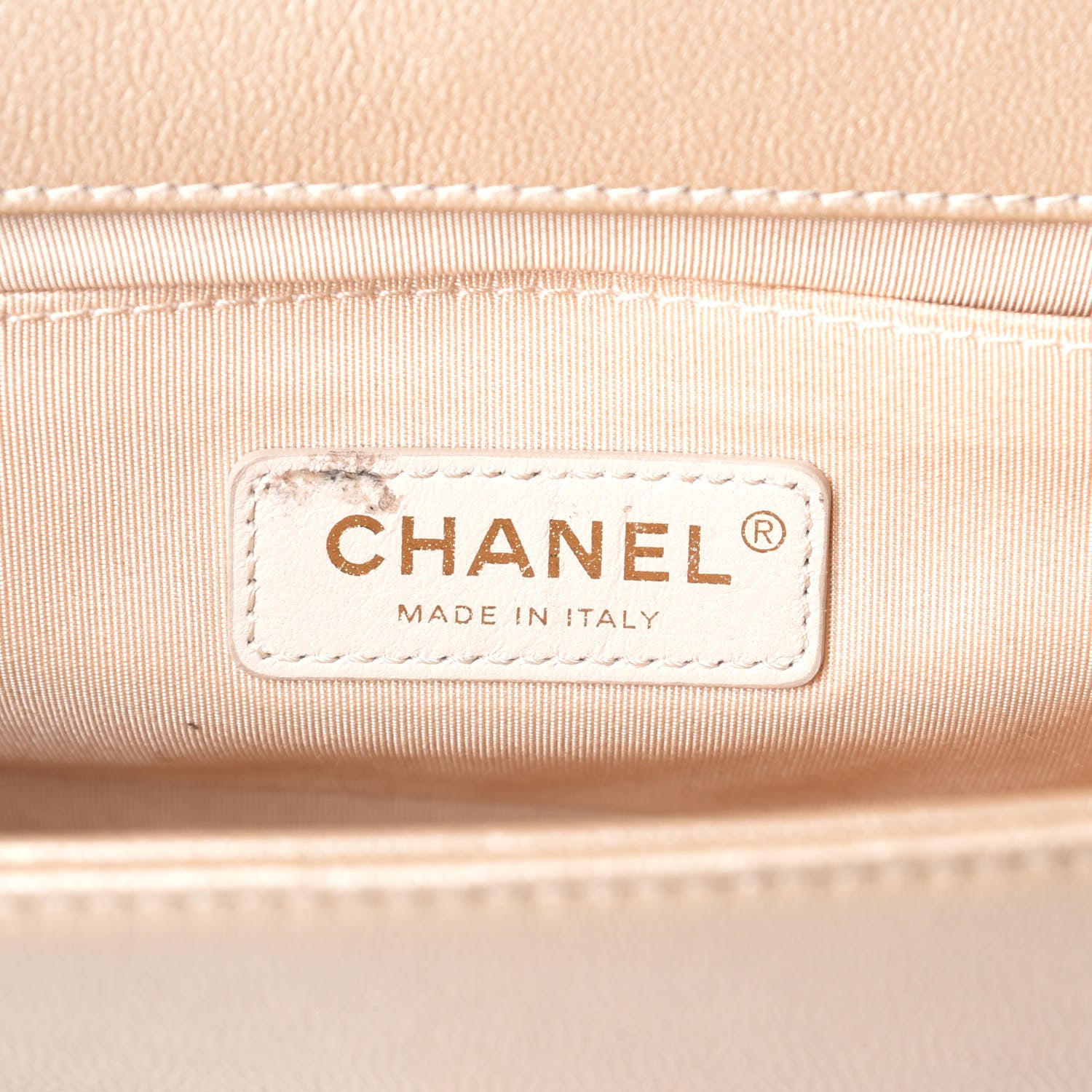 Chanel Metallic Caviar Quilted Medium Boy Flap Light Gold 5 of 11