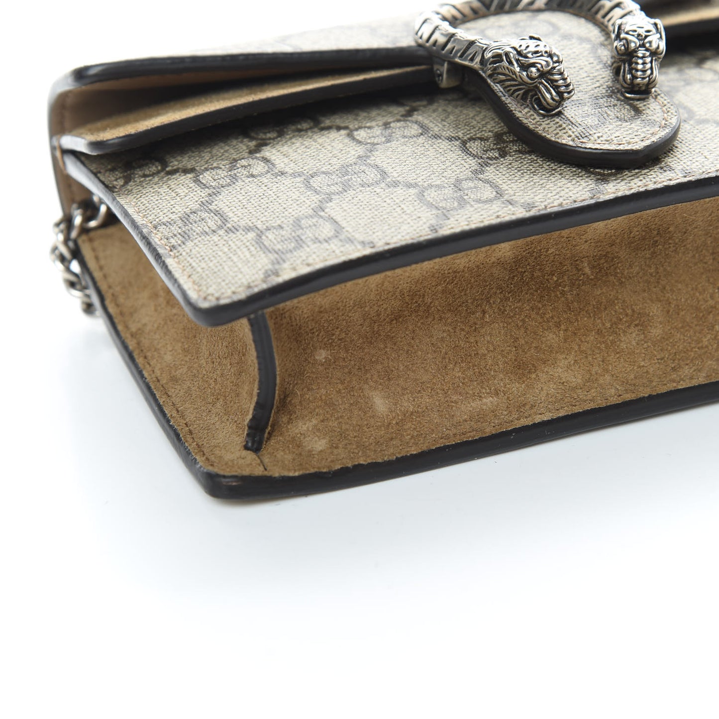 GG Supreme Monogram Super Mini Dionysus Shoulder Bag Taupe
