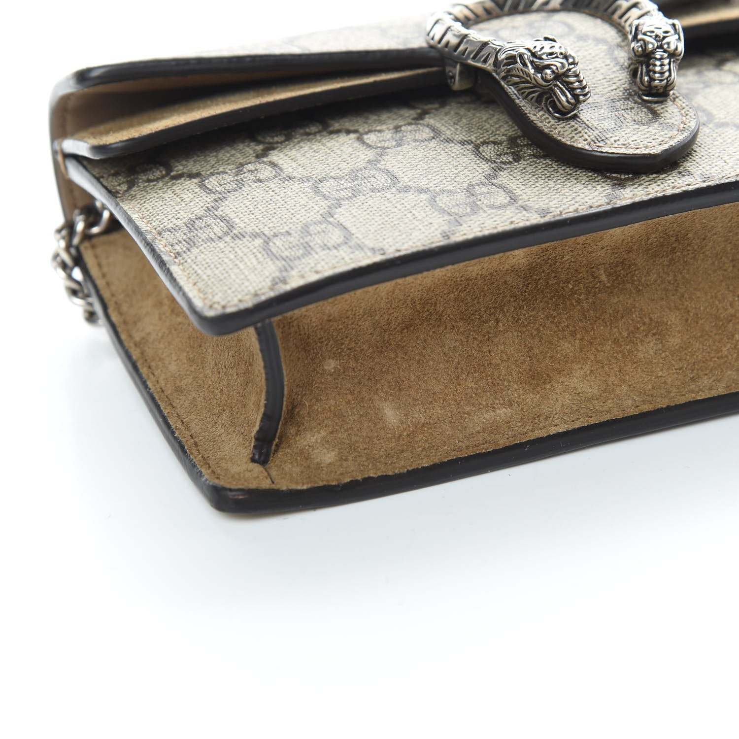 Gucci GG Supreme Monogram Super Mini Dionysus Shoulder Bag Taupe 10 of 12