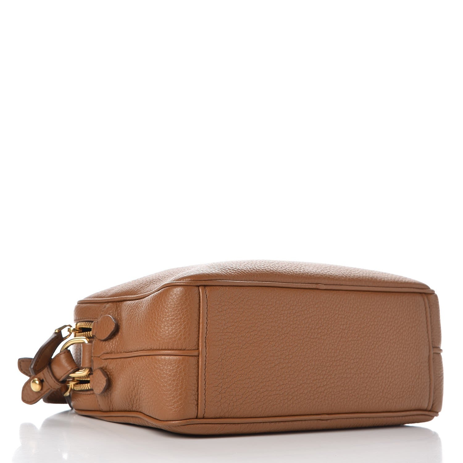 Prada Vitello Daino Medium Double Zip Shoulder Bag Cannella 4 of 8