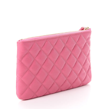 Chanel Caviar Quilted Small Pouch Pink 2 of 6