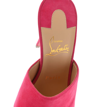 Christian Louboutin Suede Pigamule 120 Slide Sandals 36 Bangal Rose 7 of 8