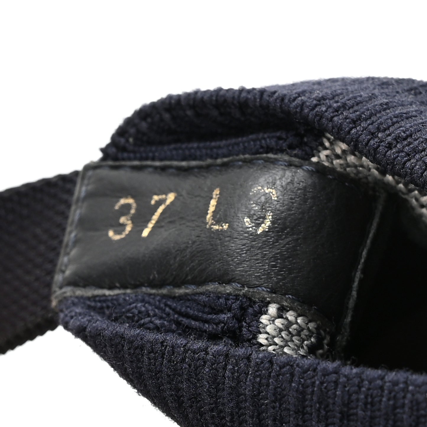 Technical Knit Calfskin Oblique Womens Walk'n Dior High Top Sneakers 37 Deep Blue