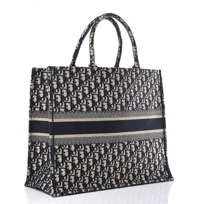 Christian Dior Oblique Book Tote Blue Multicolor 3 of 11
