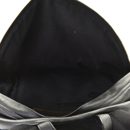 Burberry Mega Check Calfskin Abbeydale Simple Backpack Black Camel 9 of 10