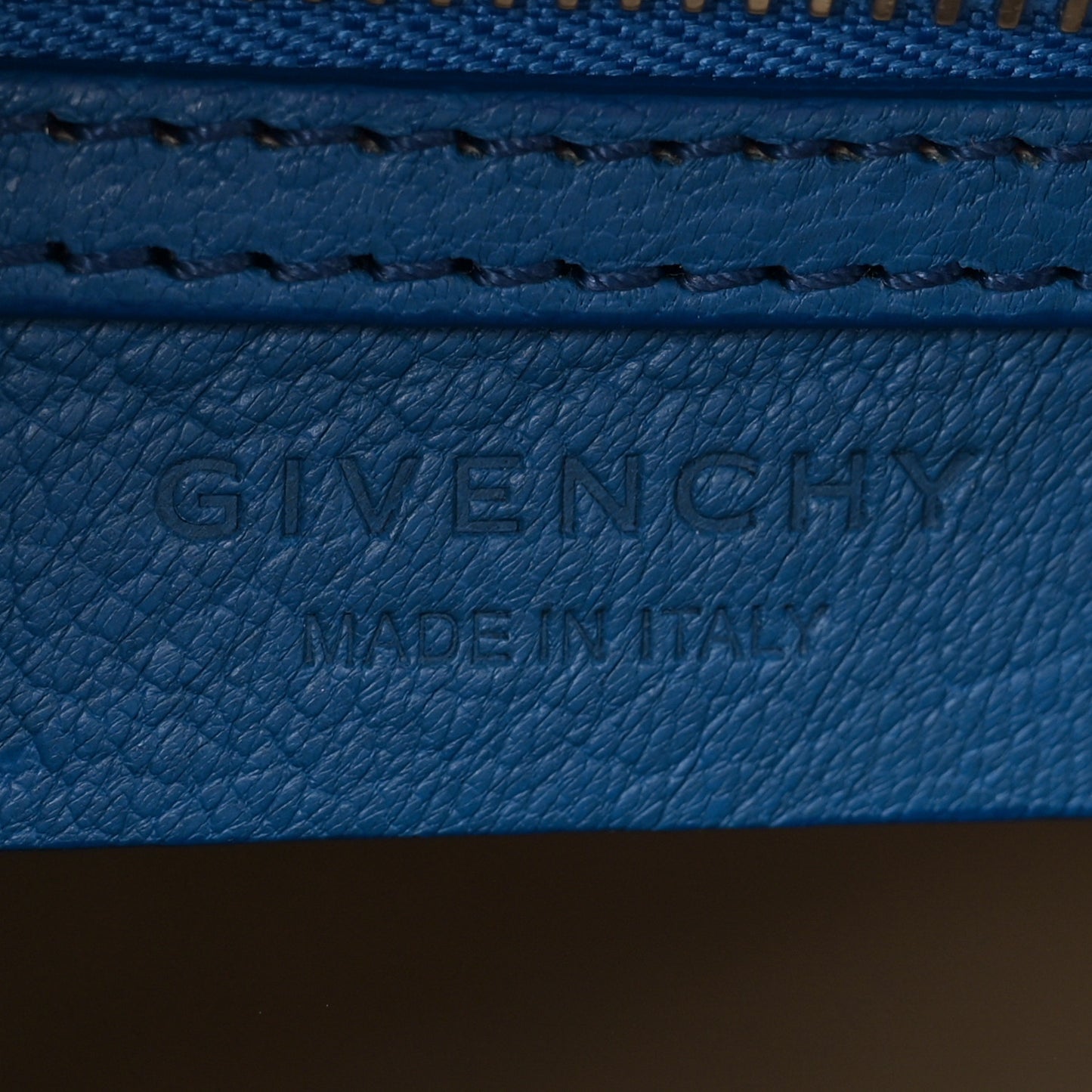 Sugar Goatskin Mini Antigona Indigo Blue