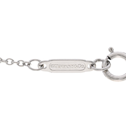 Tiffany Platinum Diamond Extra Mini Heart Pendant Necklace 4 of 5