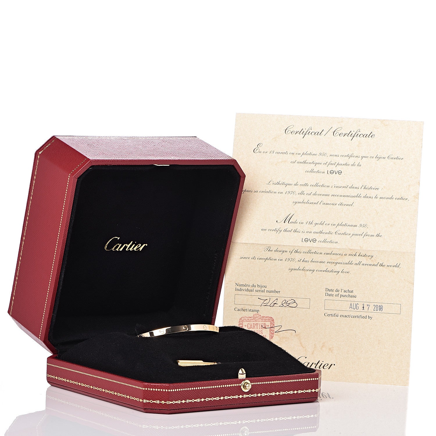 Cartier 18K Yellow Gold Small LOVE Bracelet 16 6 of 6