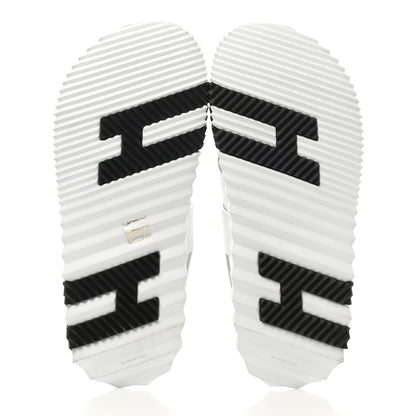 Hermes Calfskin Goatskin Mens Electric Sandals 42 White 5 of 13