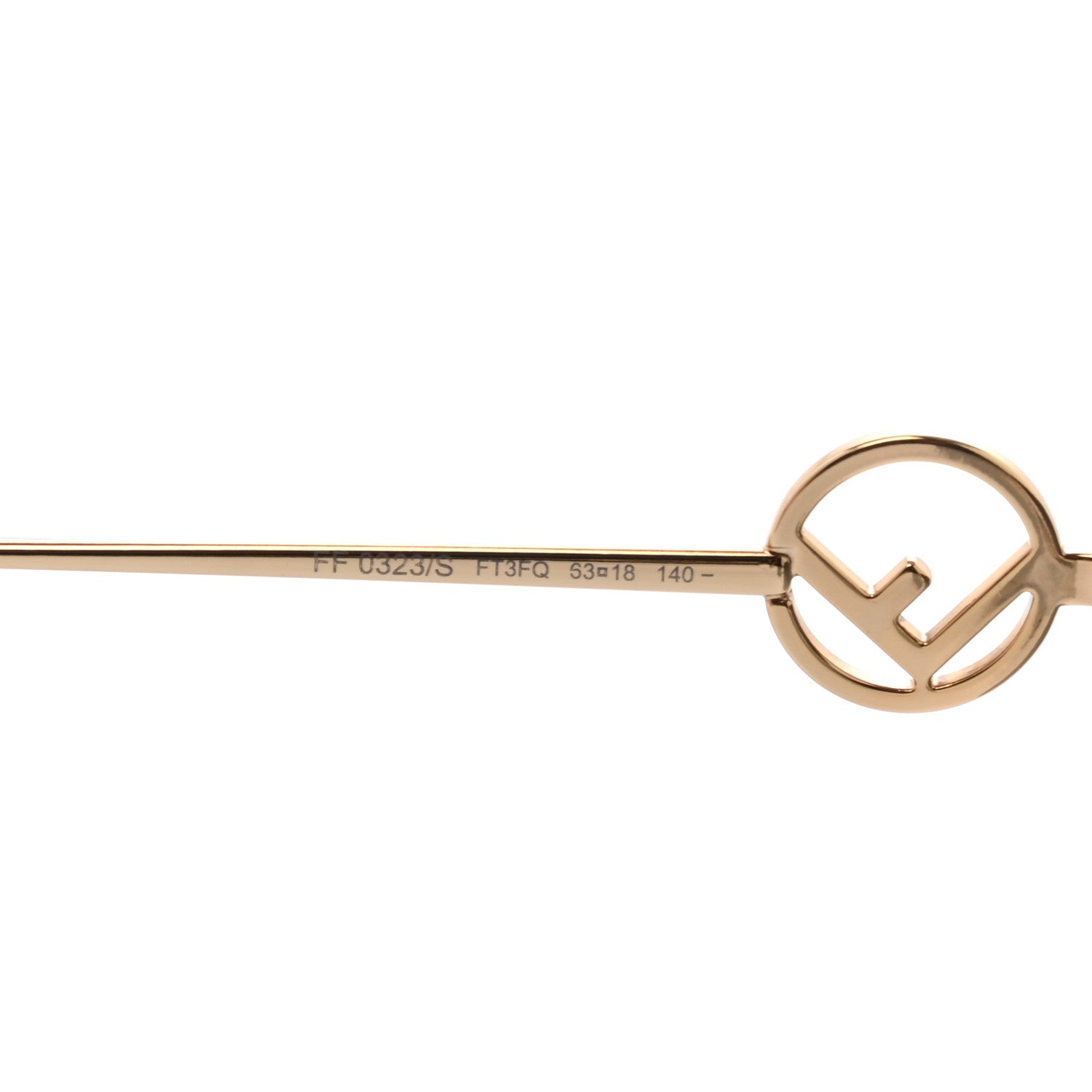 Fendi Metal F is Fendi Sunglasses FF 0323/S Gold 5 of 6