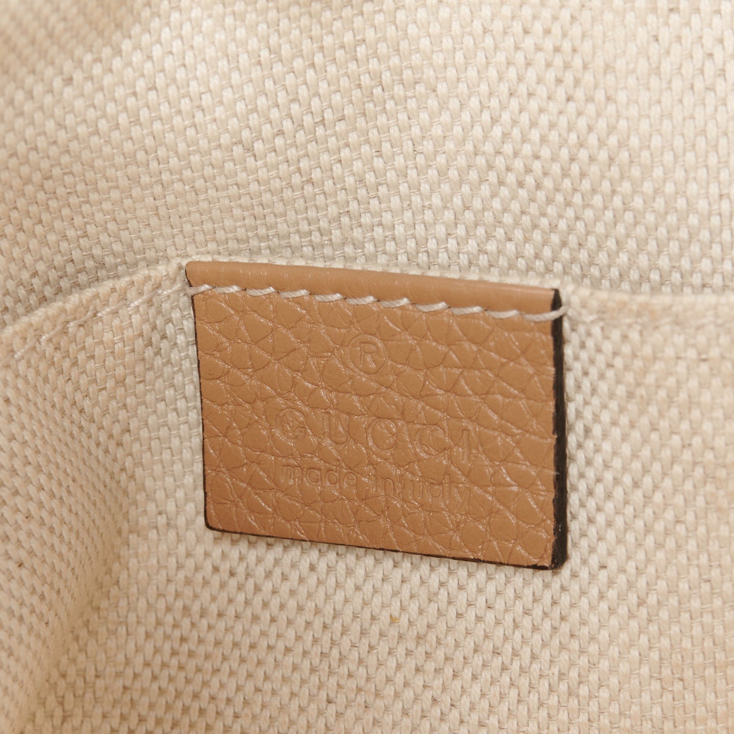 Pebbled Calfskin Small Soho Disco Bag Camelia