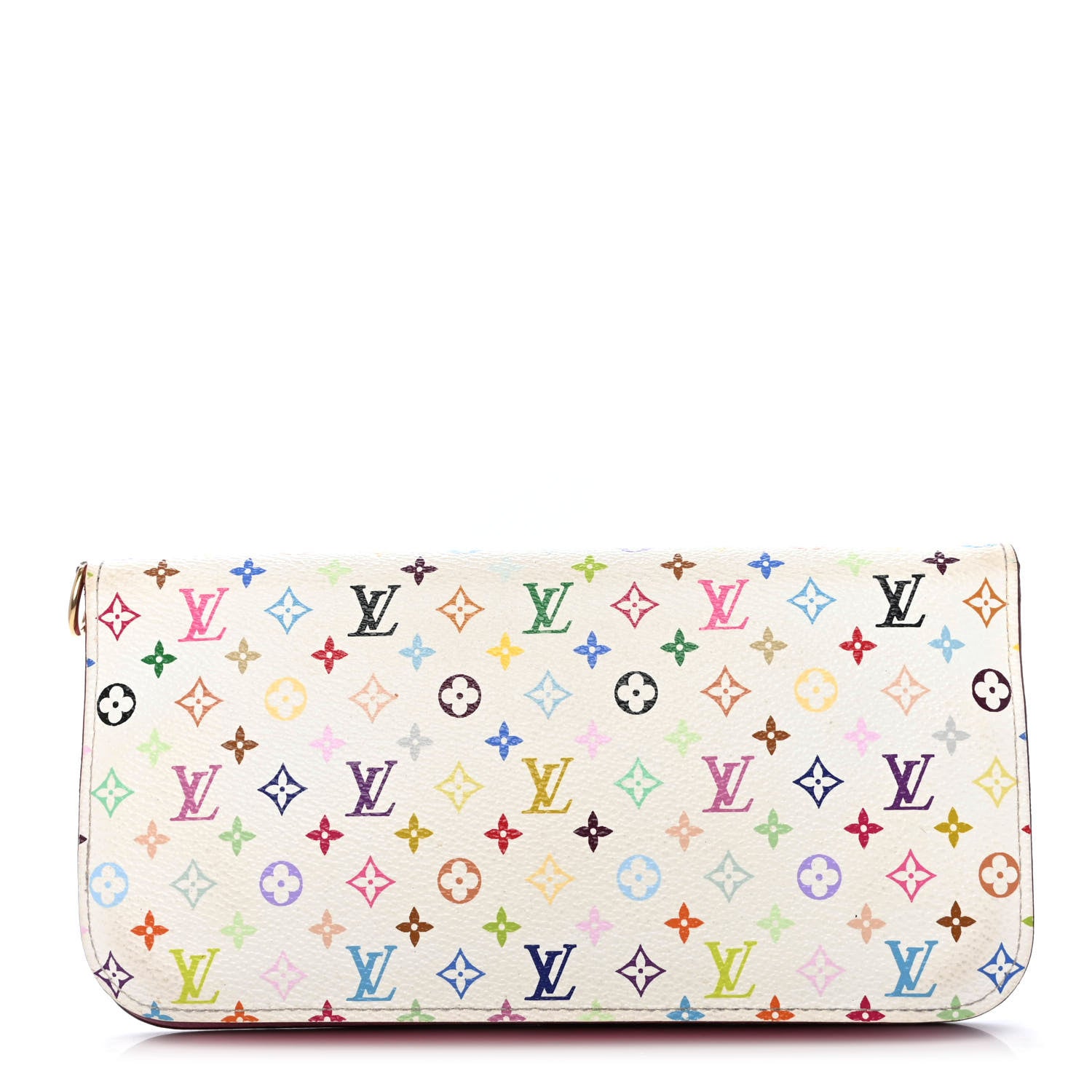 Louis Vuitton Monogram Multicolor Insolite Wallet White Litchi 1 of 4