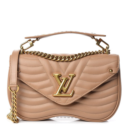 Louis Vuitton Calfskin New Wave Chain MM Noisette 1 of 12