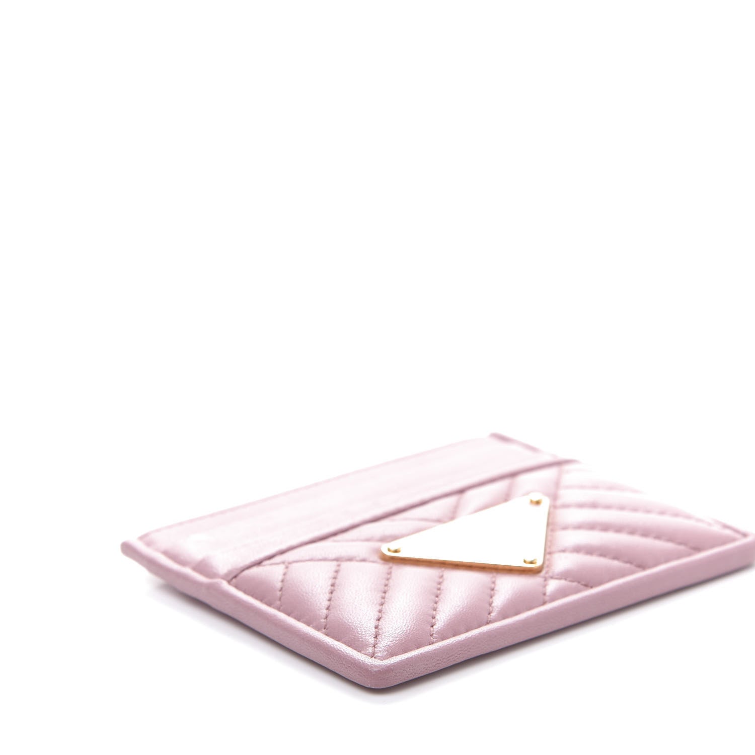 Prada Nappa Impunture Logo Card Holder Petalo 6 of 10