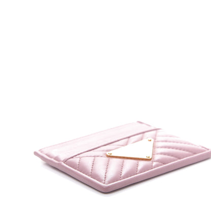 Prada Nappa Impunture Logo Card Holder Petalo 6 of 10
