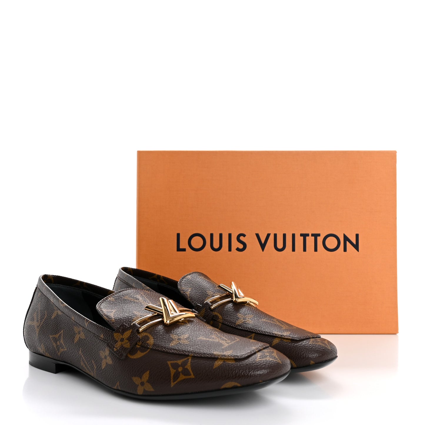 Monogram Upper Case Flat Loafer 38