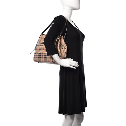 Burberry Haymarket Check Small Canterbury Tote Chocolate 2 of 14