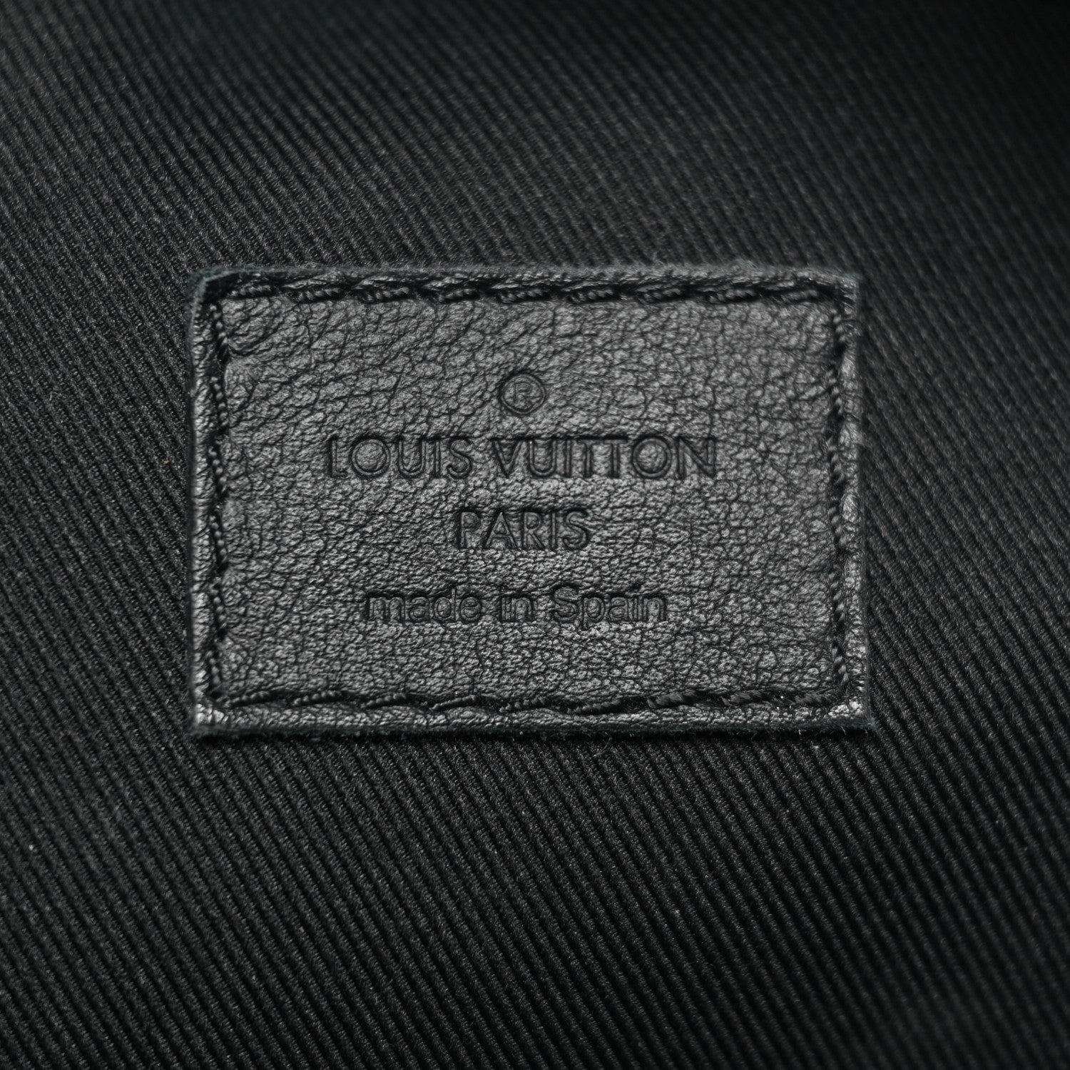 Louis Vuitton Calfskin Monogram Shadow Rush BumBag Black 6 of 9