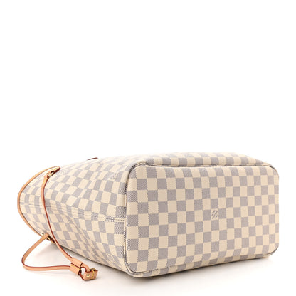 Louis Vuitton Damier Azur Neo Neverfull MM Rose Ballerine 4 of 10