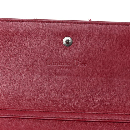 Christian Dior Patent Cannage Rendezvous Chain Wallet Pink 6 of 8