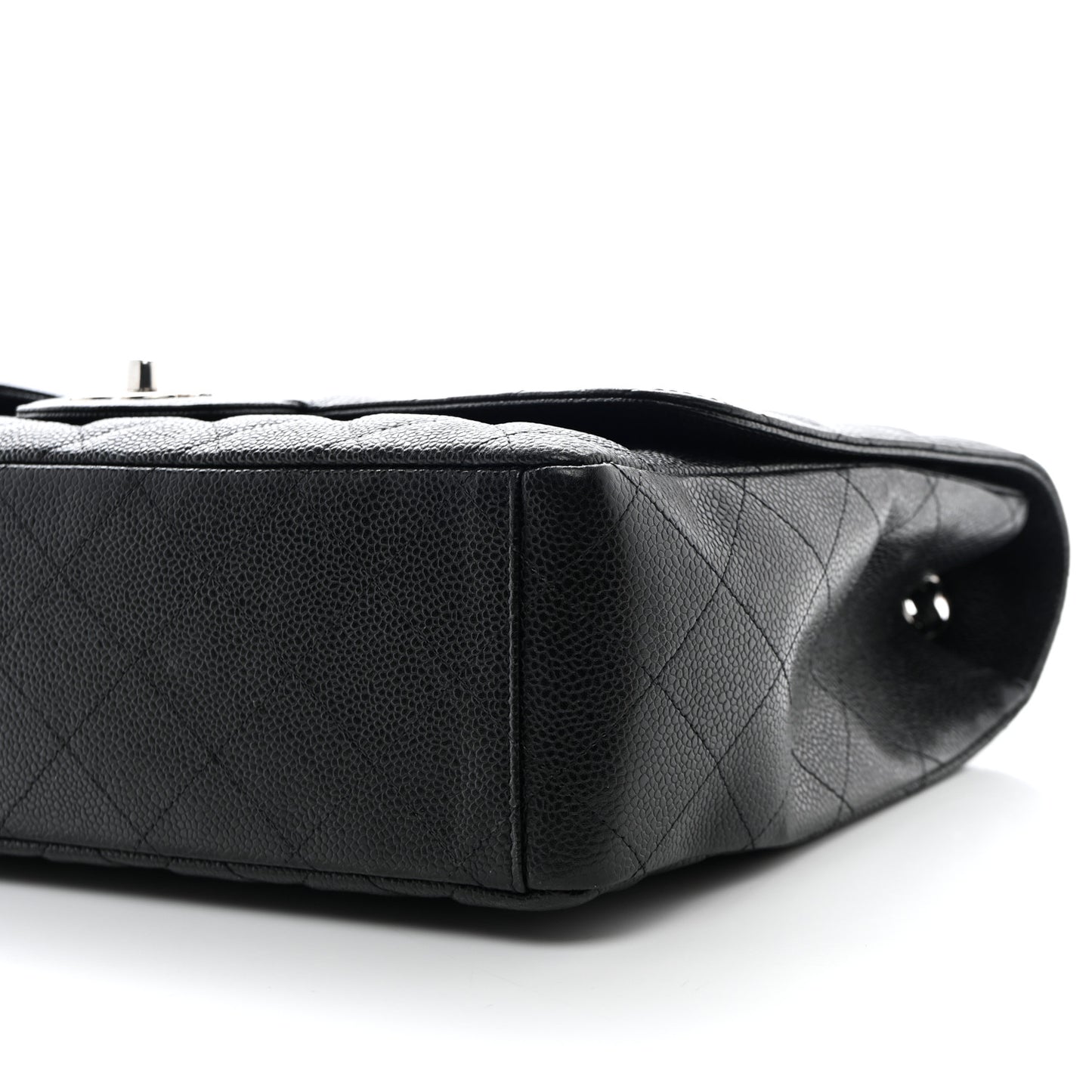 Caviar Quilted Maxi Single Flap Black