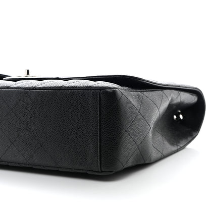 Chanel Caviar Quilted Maxi Single Flap Black 10 of 11