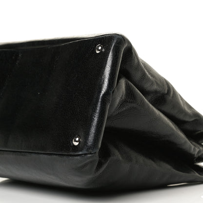 Miu Miu Vitello Shine Top Handle Satchel Black 9 of 13
