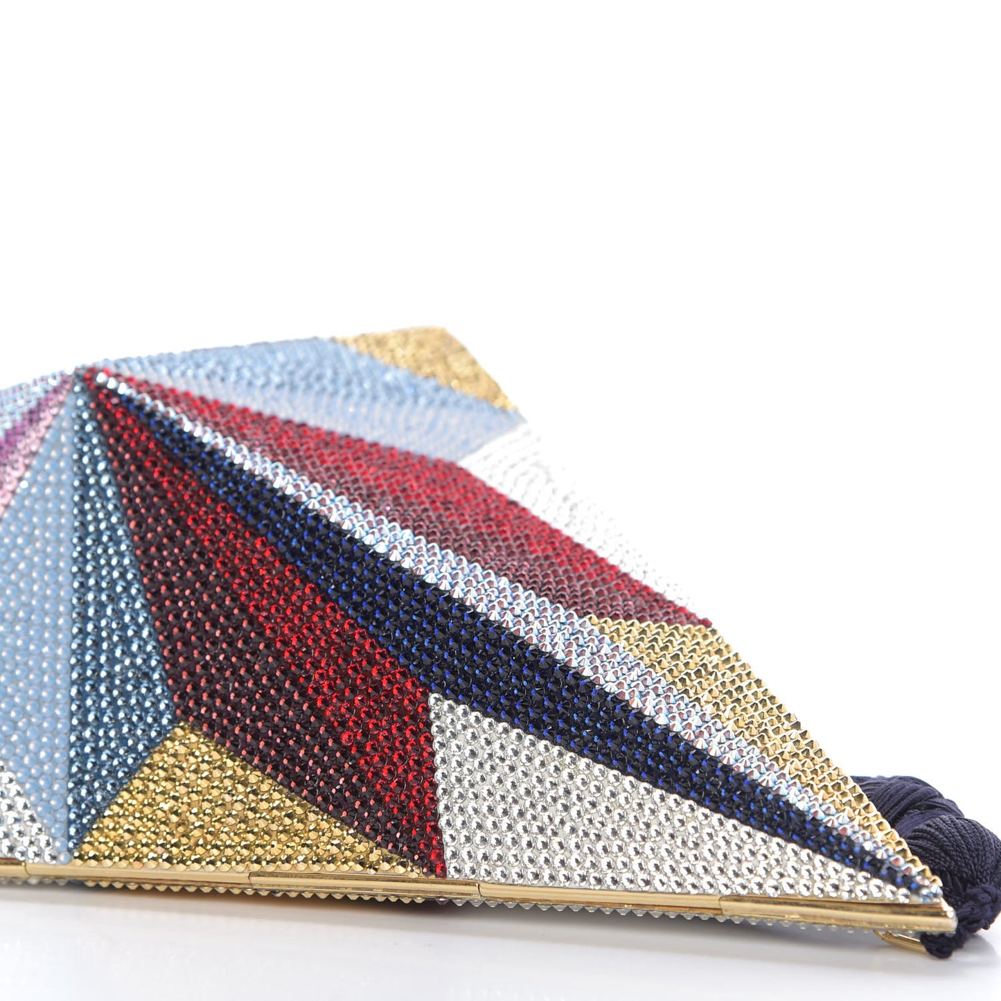 Crystal Kite Minaudiere Clutch Multicolor