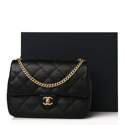 Chanel Caviar Quilted Sweetheart Flap Black 18 of 19