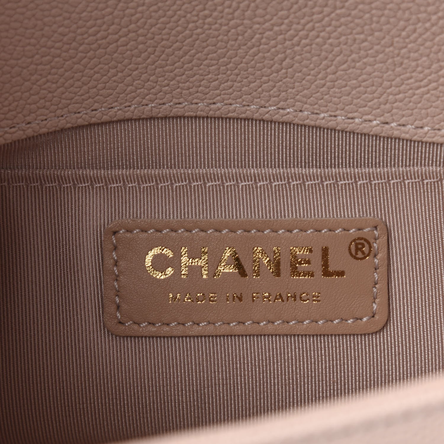 Chanel Caviar Chevron Quilted Small Boy Flap Nude 6 of 11
