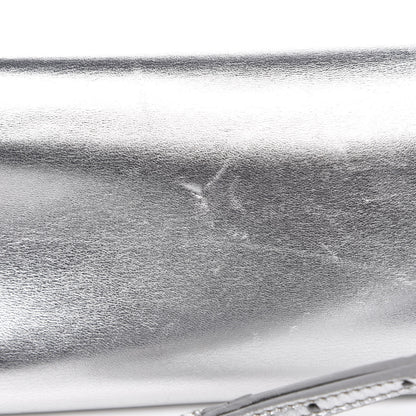 Saint Laurent Nappa Silk Fetiche Clutch Argento 11 of 15