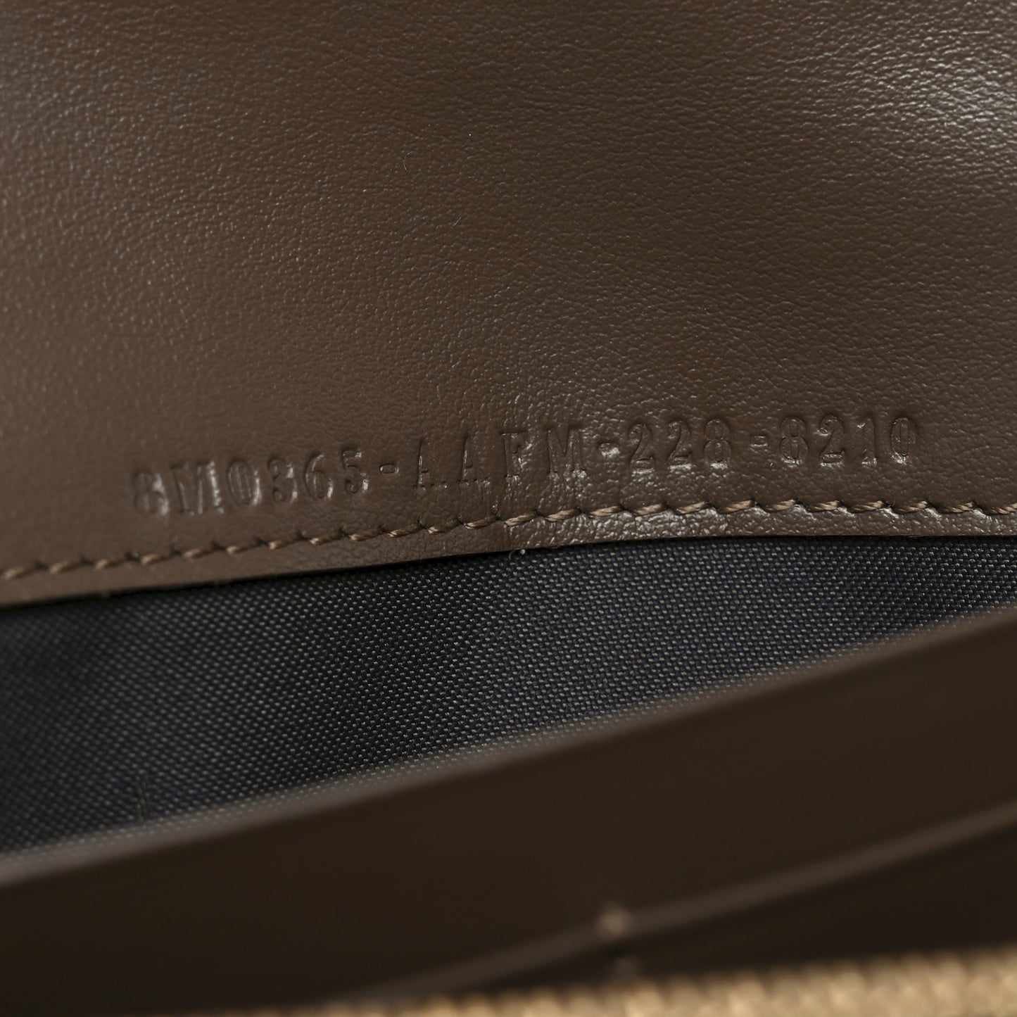Vitello Soft F is Fendi Bi-Color FF 1974 Embossed Continental Envelope Wallet On Chain Maya Black
