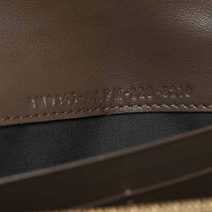 Fendi Vitello Soft F is Fendi Bi-Color FF 1974 Embossed Continental Envelope Wallet On Chain Maya Black 7 of 10