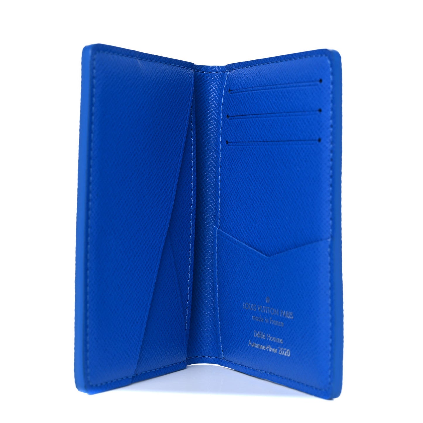 Monogram Clouds Pocket Organizer Blue