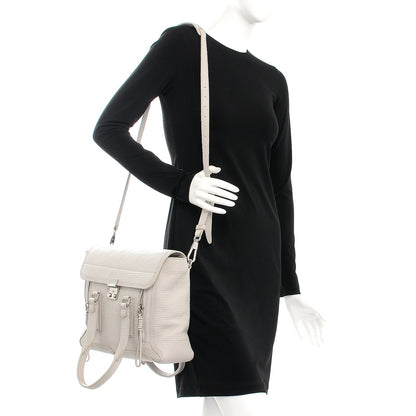 3.1 Phillip Lim 3.1 Textured Calfskin Medium Pashli Satchel Feather 2 of 11