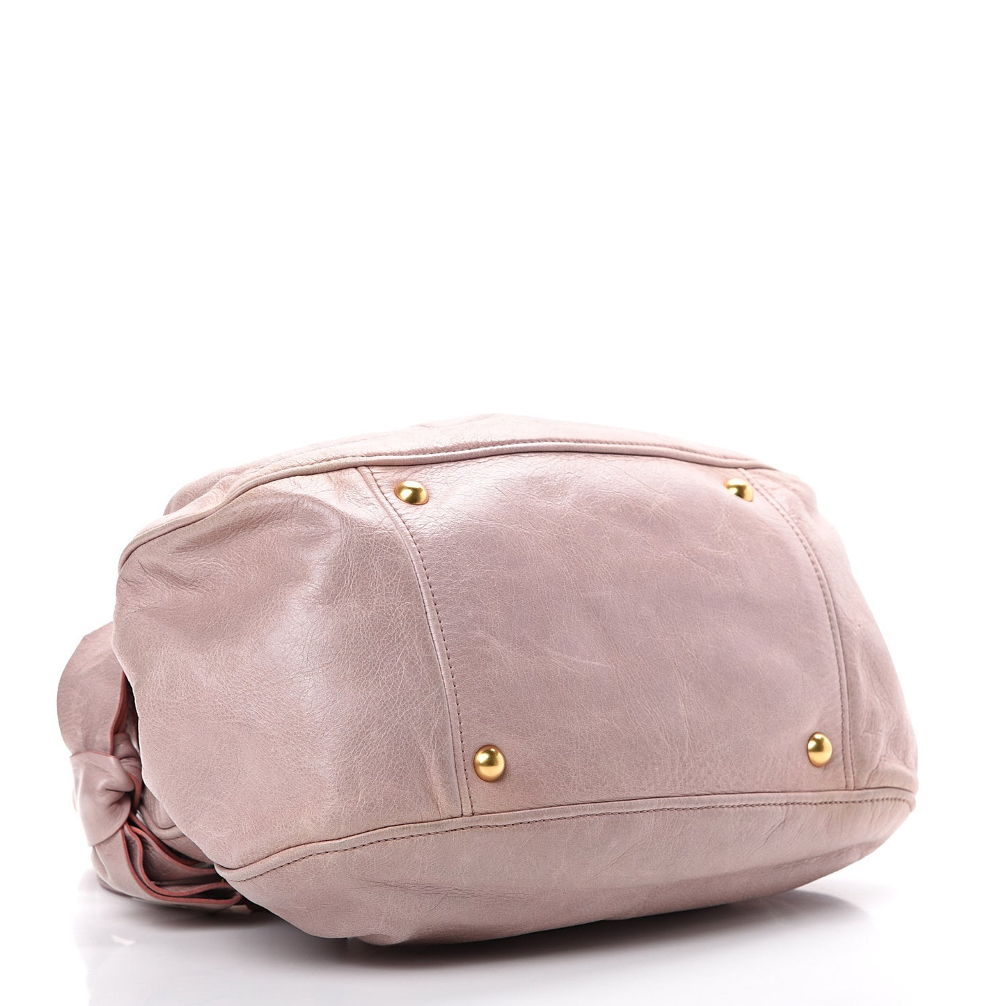 Vitello Lux Mini Bow Bag Mughetto