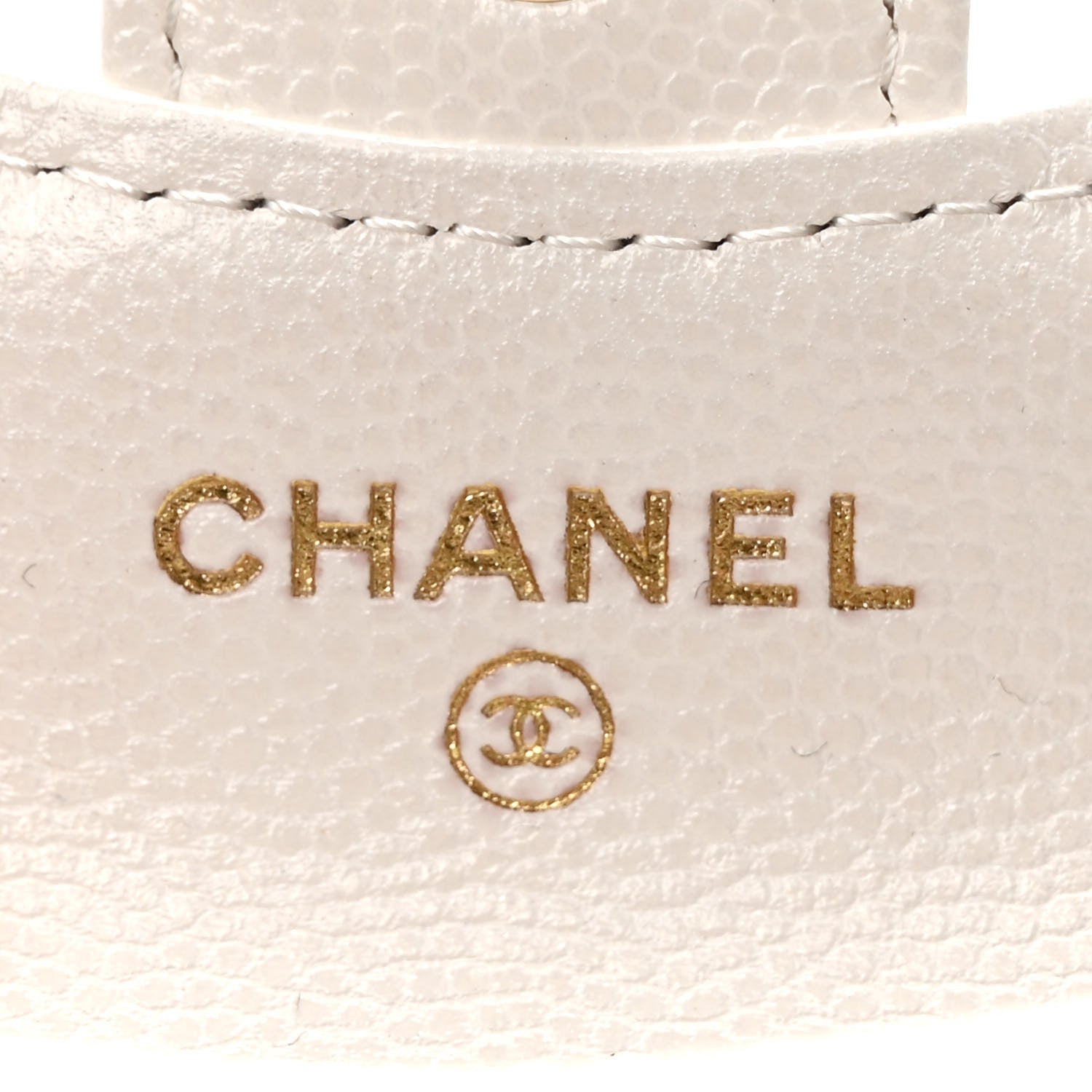 Chanel Caviar Quilted Airpods Case White 5 of 7