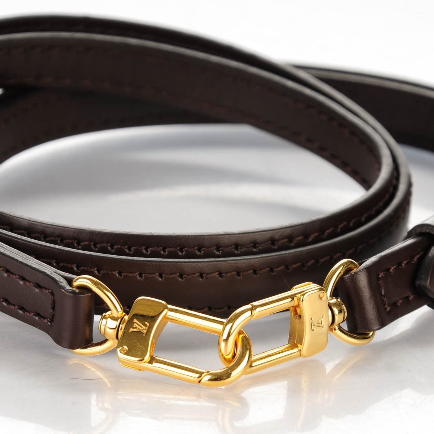 Calfskin 12mm Adjustable Shoulder Strap Brown